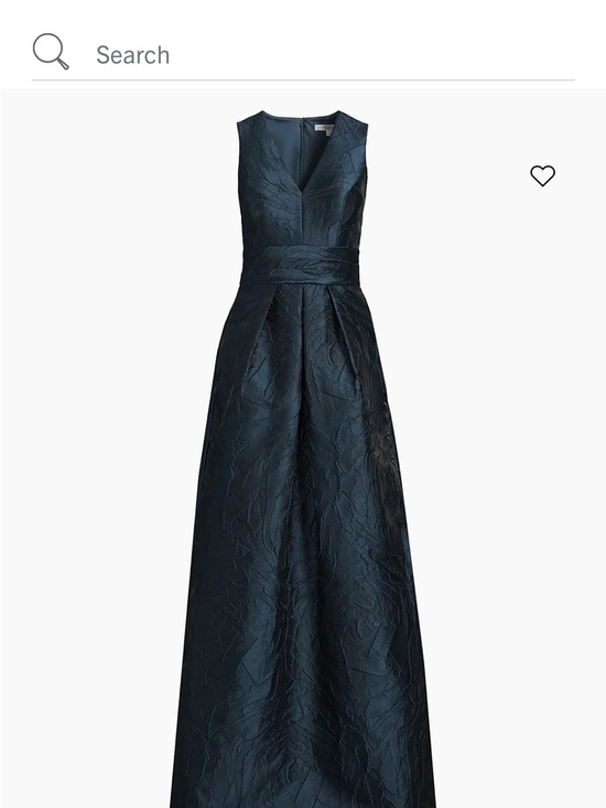 Kay Unger Dresses & Skirts - Kay Unger Textured Sleeveless V-Neck Evening Gown in Deep Teal
